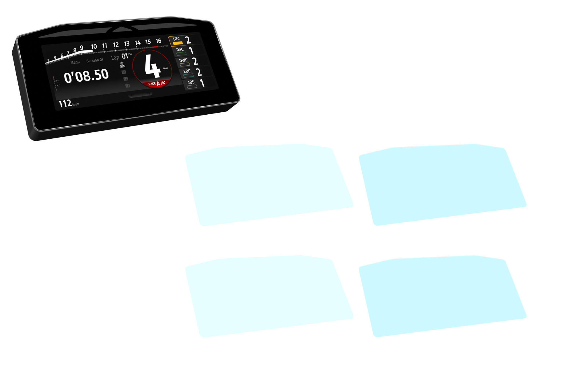 CNC Racing Dashboard Screen Protector Kit for the Ducati Panigale / Streetfighter V4 (2025+) CNC Racing Dashboard Screen Protector Kit for the Ducati Panigale / Streetfighter V4 (2025+)